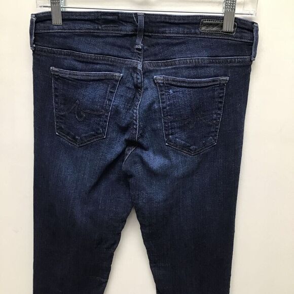 AG Adriano Goldschmied Womens Super‎ Skinny Jeans Blue Stretch Dark Legging 28 - Picture 5 of 9